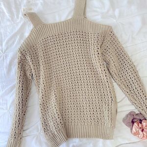 Cold shoulder sweater!